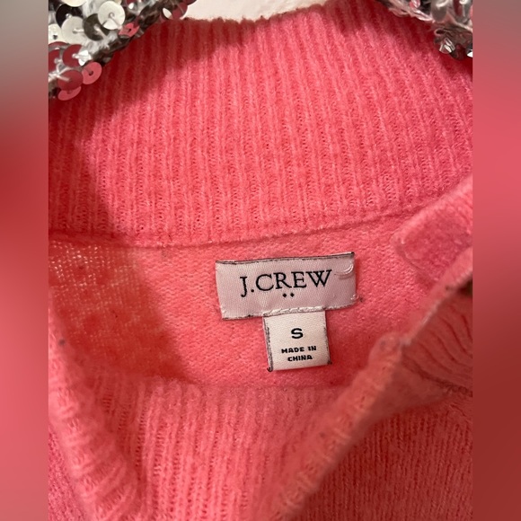 J Crew Mock Neck Sweater Pink Size Small - Picture 2 of 5